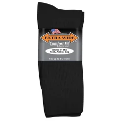Mens Extra Wide 7201 Athletic Crew Socks