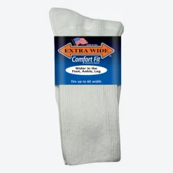 Mens Extra Wide 6000 Comfort Fit Athletic Socks