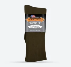 Mens Extra Wide 3804 Dress Socks