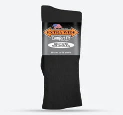 Mens Extra Wide 3801 Dress Socks