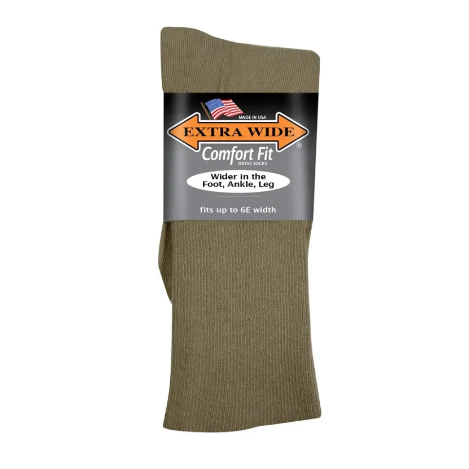 Mens Extra Wide 3803 Dress Socks