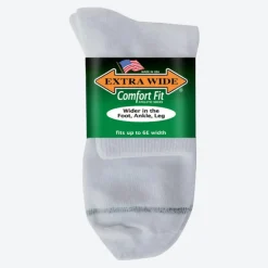 Men's Extra Wide 7500 Quarter Medical Socks