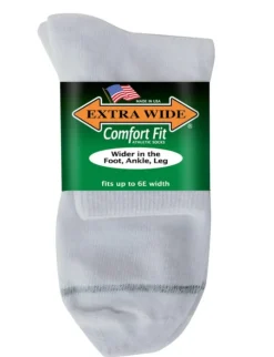 Men's Extra Wide 7500 Quarter Medical Socks