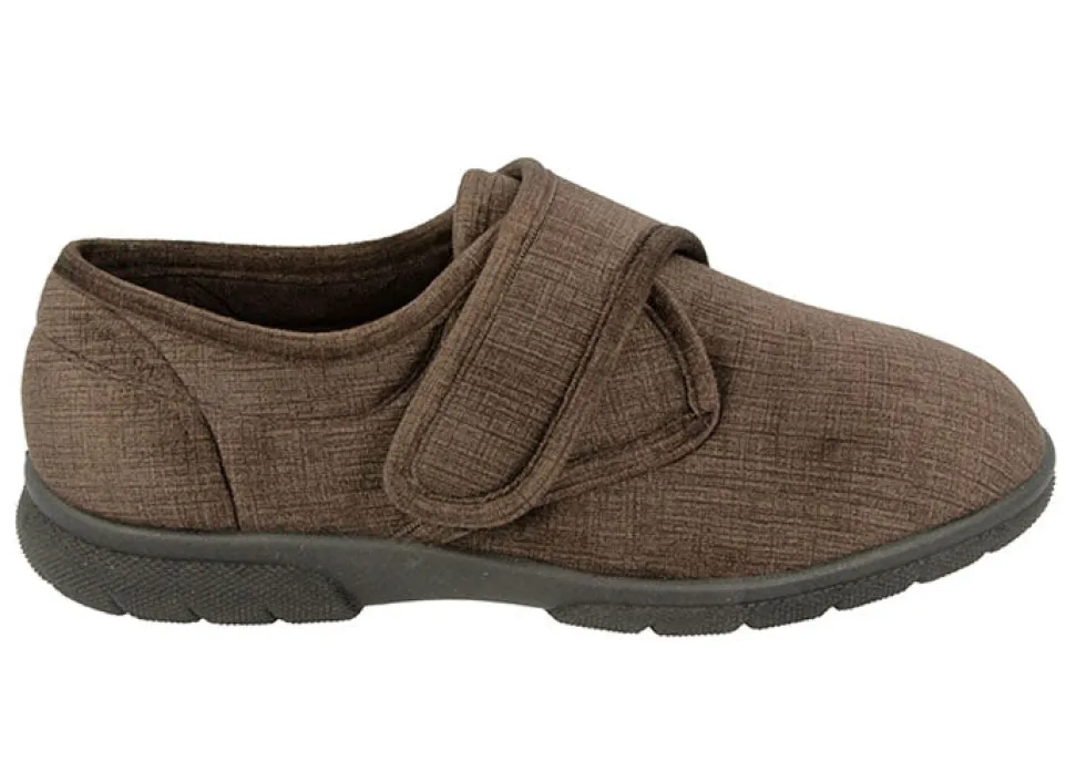 Mens Extra Wide Fit DB Hallam Slippers