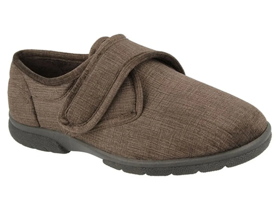 Mens Extra Wide Fit DB Hallam Slippers