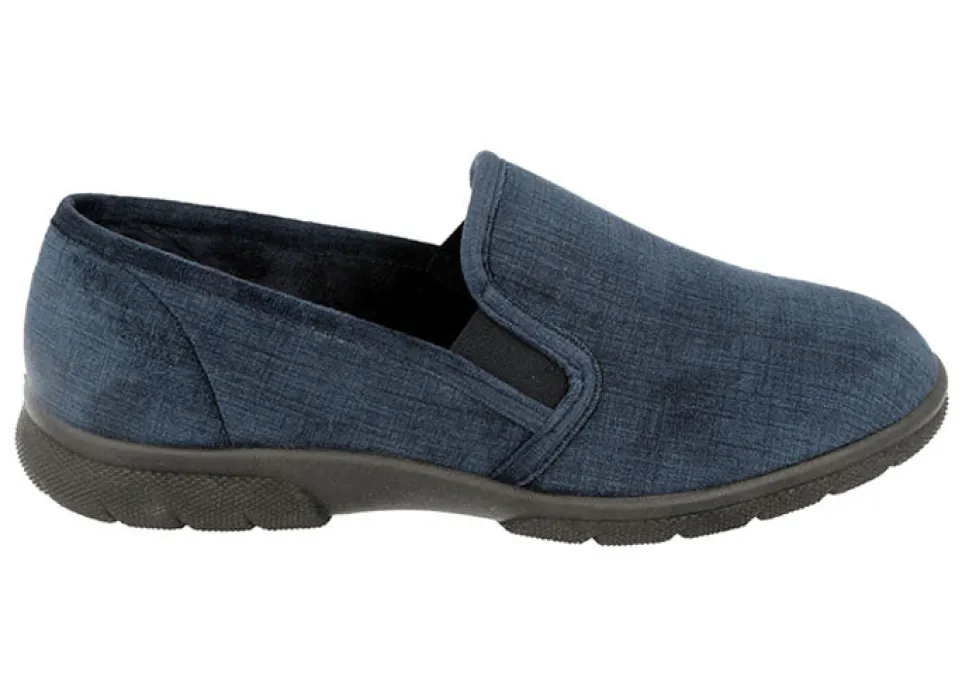 Mens Extra Wide Fit DB Kendal Slip On Slippers
