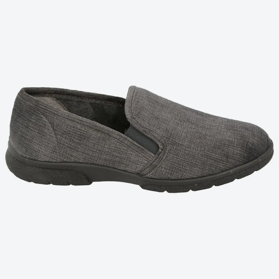 Mens Extra Wide Fit DB Kendal Slip On Slippers