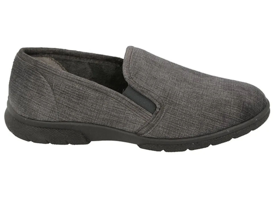 Mens Extra Wide Fit DB Kendal Slip On Slippers