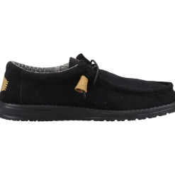 Men's Heydude 40163 Wally Corduroy Classic Slip On Shoes - Black