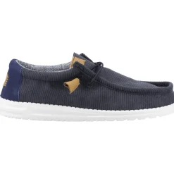 Men's Heydude 40163 Wally Corduroy Classic Slip On Shoes - Navy