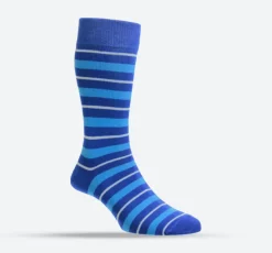 Mens HJ Hall HJ49 Sapphire/LT Blue Cotton Rich Socks