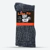 Mens Loose Fit 322 Merino Wool Crew Hiking Socks