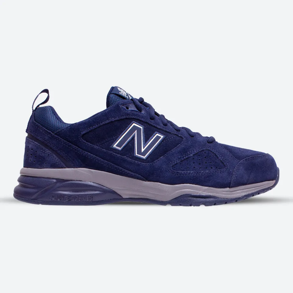 Mens New Balance Wide Fit MX624NV4 Navy Trainers - By Wide Fit Shoes ABZORB