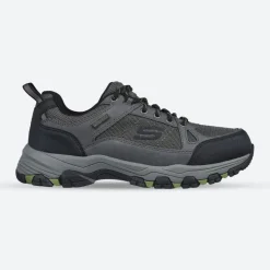 Men's Relaxed Fit Skechers Selmen Cormack - 204427 Hiking Trainers - Charcoal