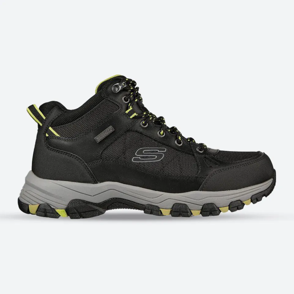 Men's Relaxed Fit Skechers 204477 Selmen Melano Hiking Boots - Black