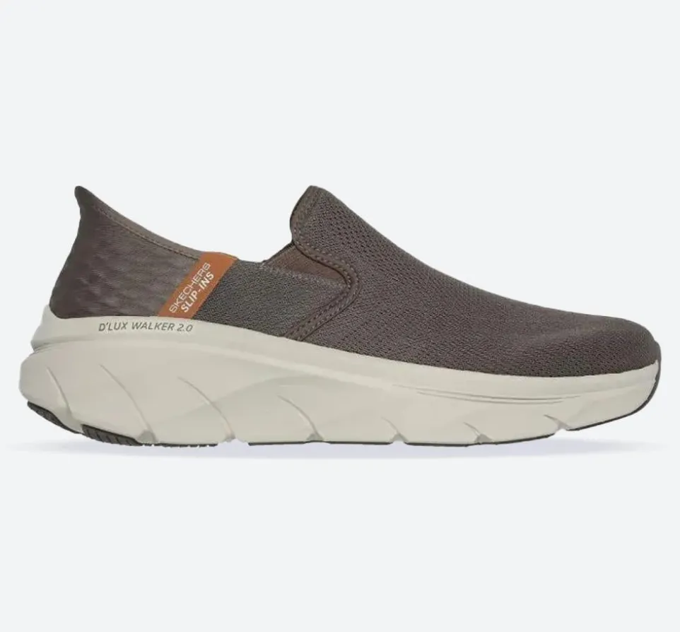 Men's Relaxed Fit Skechers 232463 Slip-ins D'lux Walker Trainers
