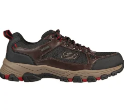 Men's Relaxed Fit Skechers Selmen Cormack - 204427 Hiking Trainers - Chocolate/Black