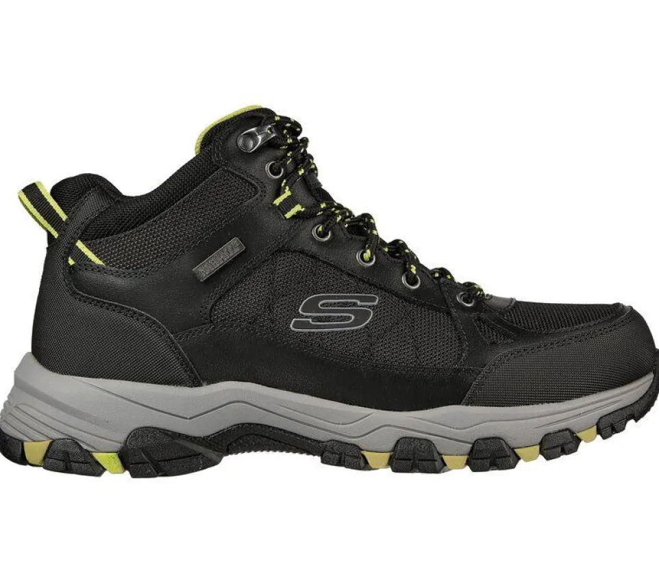 Men's Relaxed Fit Skechers 204477 Selmen Melano Hiking Boots - Black