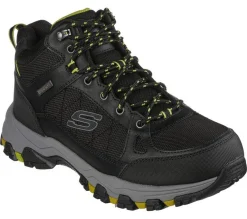 Men's Relaxed Fit Skechers 204477 Selmen Melano Hiking Boots - Black