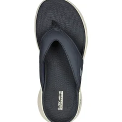 Men's Relaxed Fit Skechers 229202 Go Walk Flex Vallejo Sandals - Navy