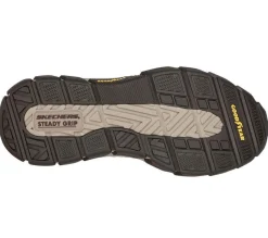 Men's Relaxed Fit Skechers 204330 Respected Edgemere Good Year Walking Trainers - Desert
