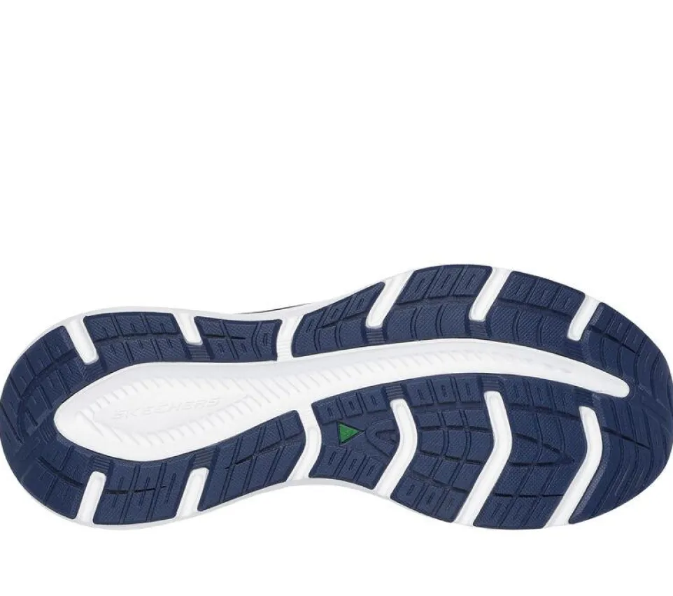 Men's Relaxed Fit Skechers 232836 Edgeride Exxo Trainers - White Navy