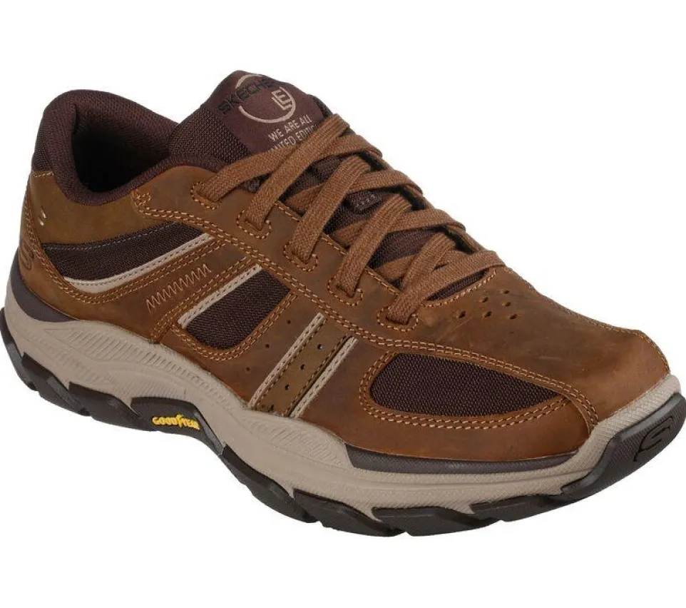 Men's Relaxed Fit Skechers 204330 Respected Edgemere Good Year Walking Trainers