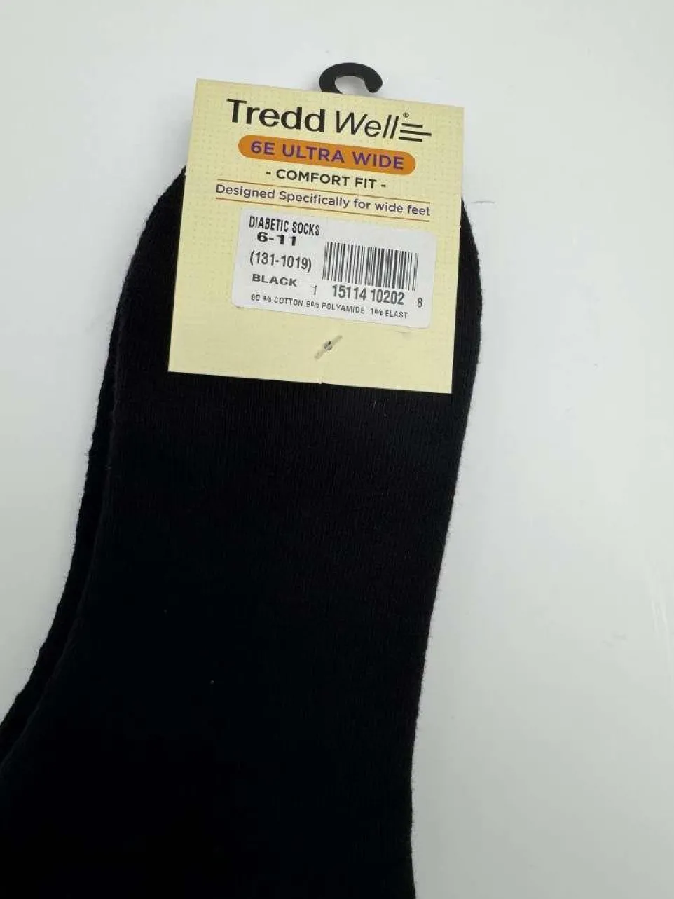 Mens Tredd Well Wide Fit 131-1019 Diabetic Cotton Socks