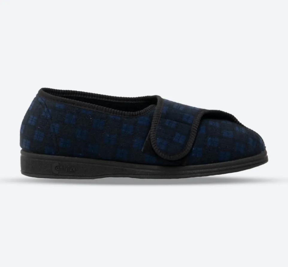 Mens Wide Fit Comfylux Georgie Slippers