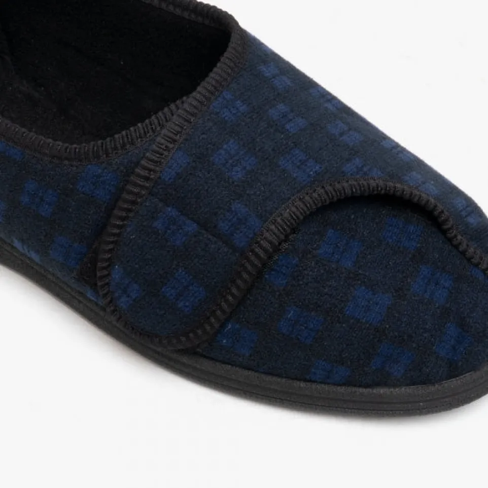 Mens Wide Fit Comfylux Georgie Slippers
