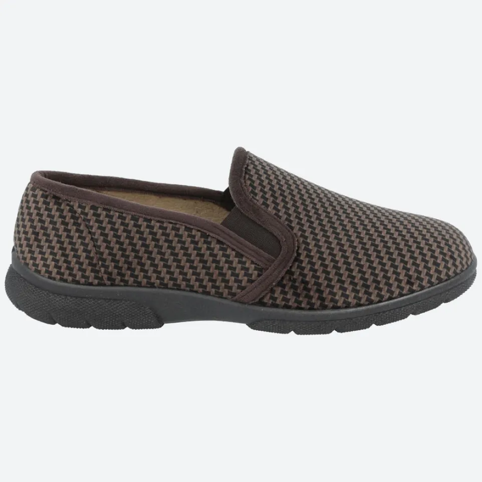 Men's Wide Fit DB Glen Slippers