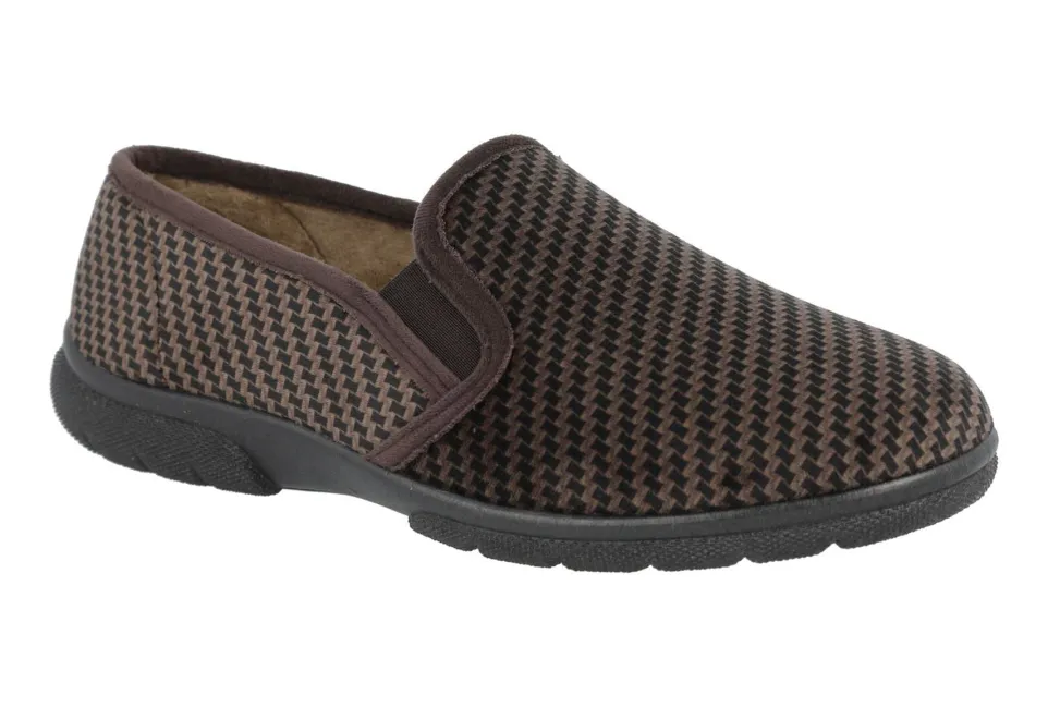 Men's Wide Fit DB Glen Slippers
