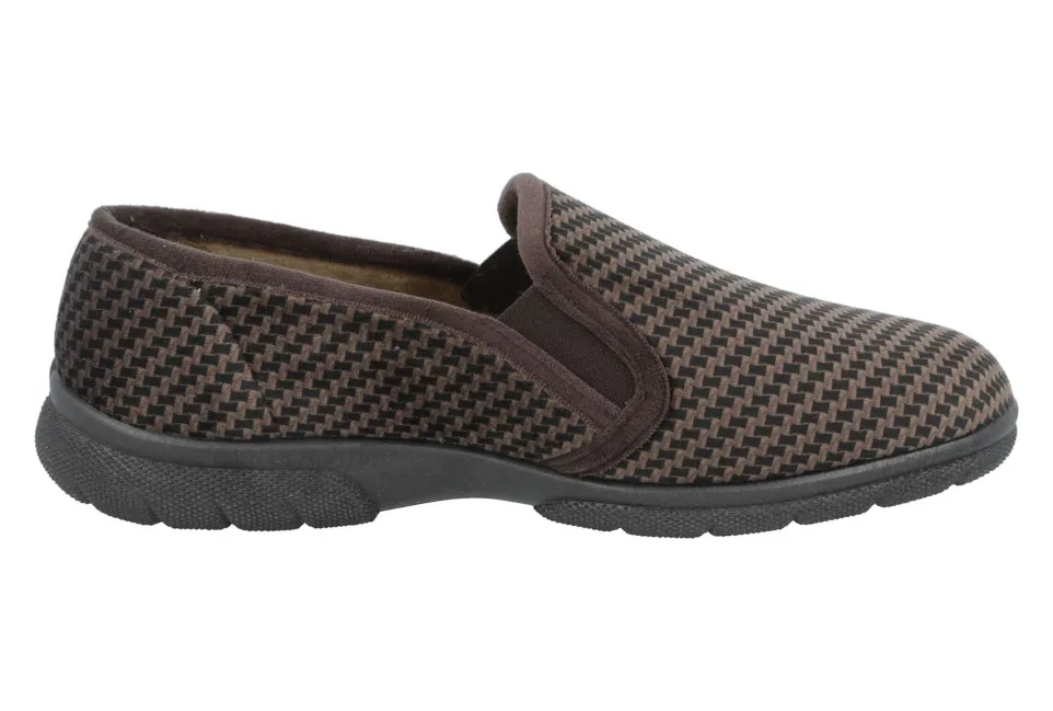 Men's Wide Fit DB Glen Slippers