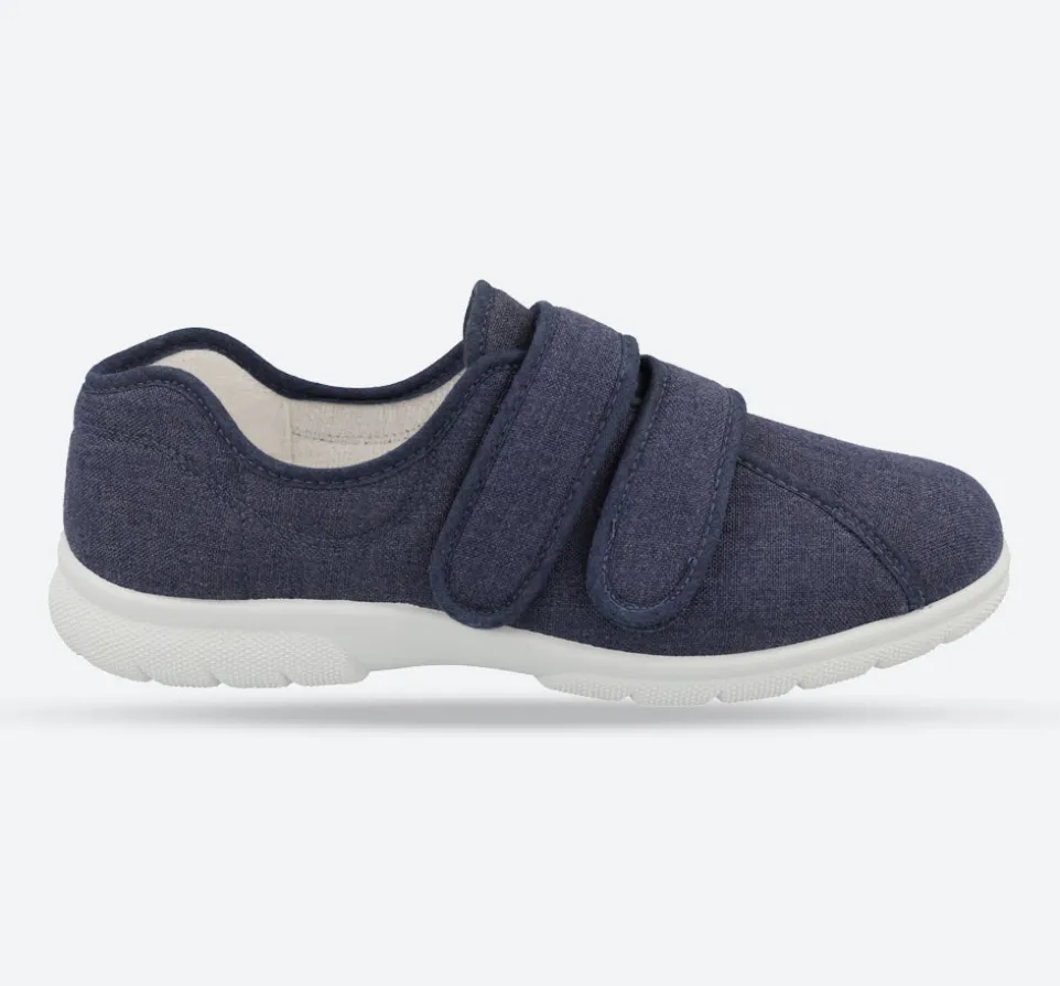Mens Wide Fit DB Harris Velcro Canvas Shoes