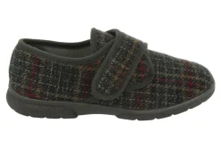 Mens Wide Fit DB Tartan Slippers