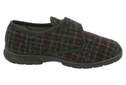 Mens Wide Fit DB Tartan Slippers