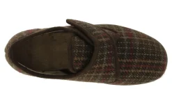 Mens Wide Fit DB Tartan Slippers