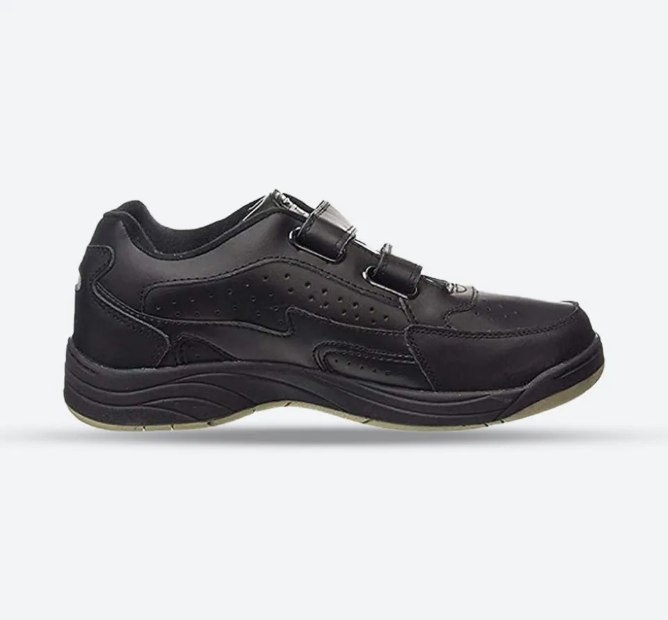Mens Wide Fit Dek Arizona Trainers black and white