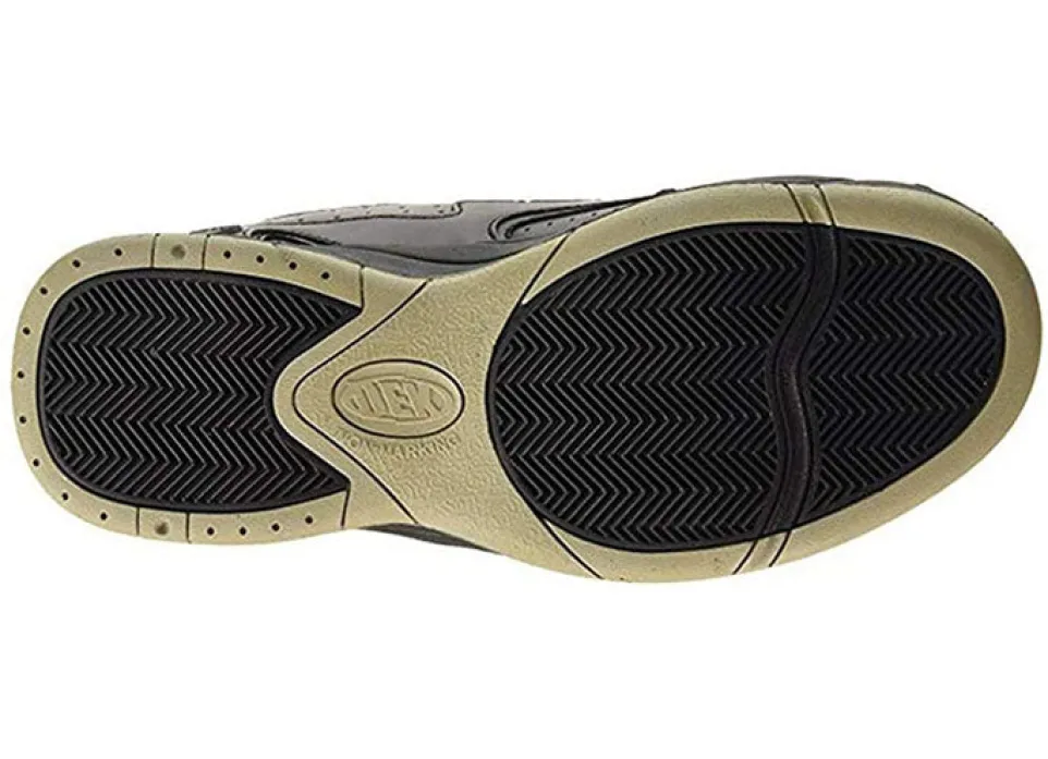 Mens Wide Fit Dek Arizona Trainers black and white
