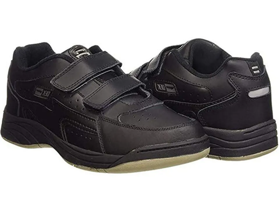 Mens Wide Fit Dek Arizona Trainers black and white