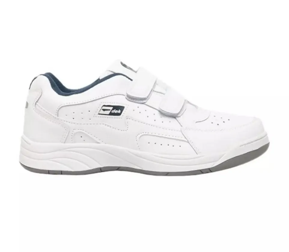 Mens Wide Fit Dek Arizona Trainers black and white