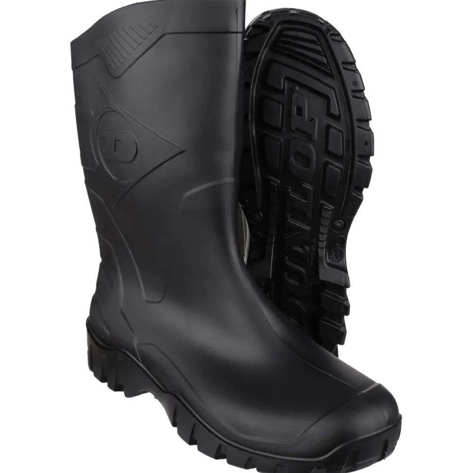 Men's Wide Fit Dunlop Dee Calf Length Wellington Boots