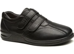 Mens Wide Fit Grunwald A-704 Velcro Strap Shoes