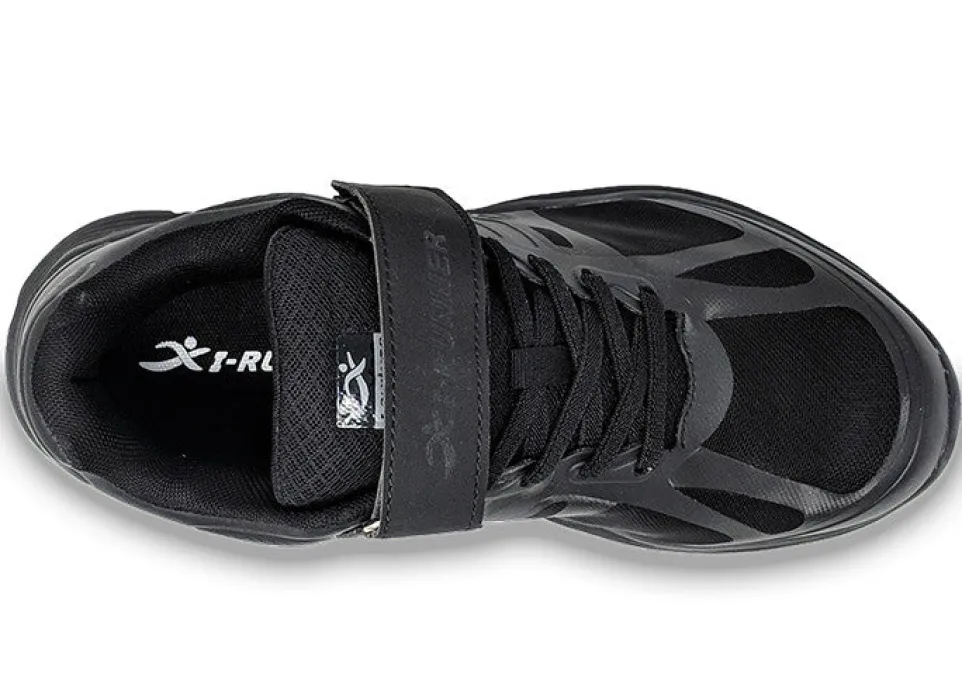 Mens Wide Fit I-Runner Elite Walking Slip On Velcro Trainers