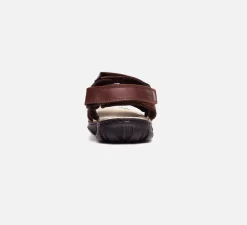 Mens Wide Fit James Leather Sandals by Tredd Well