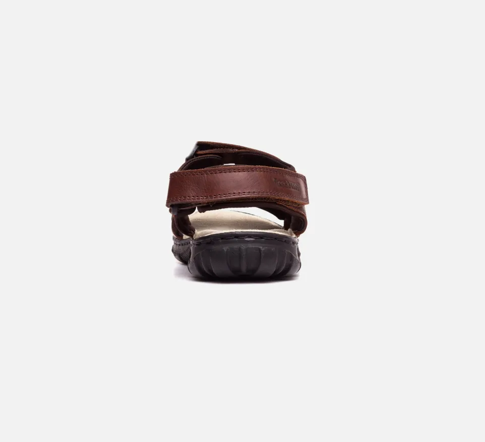 Mens Wide Fit James Leather Sandals by Tredd Well