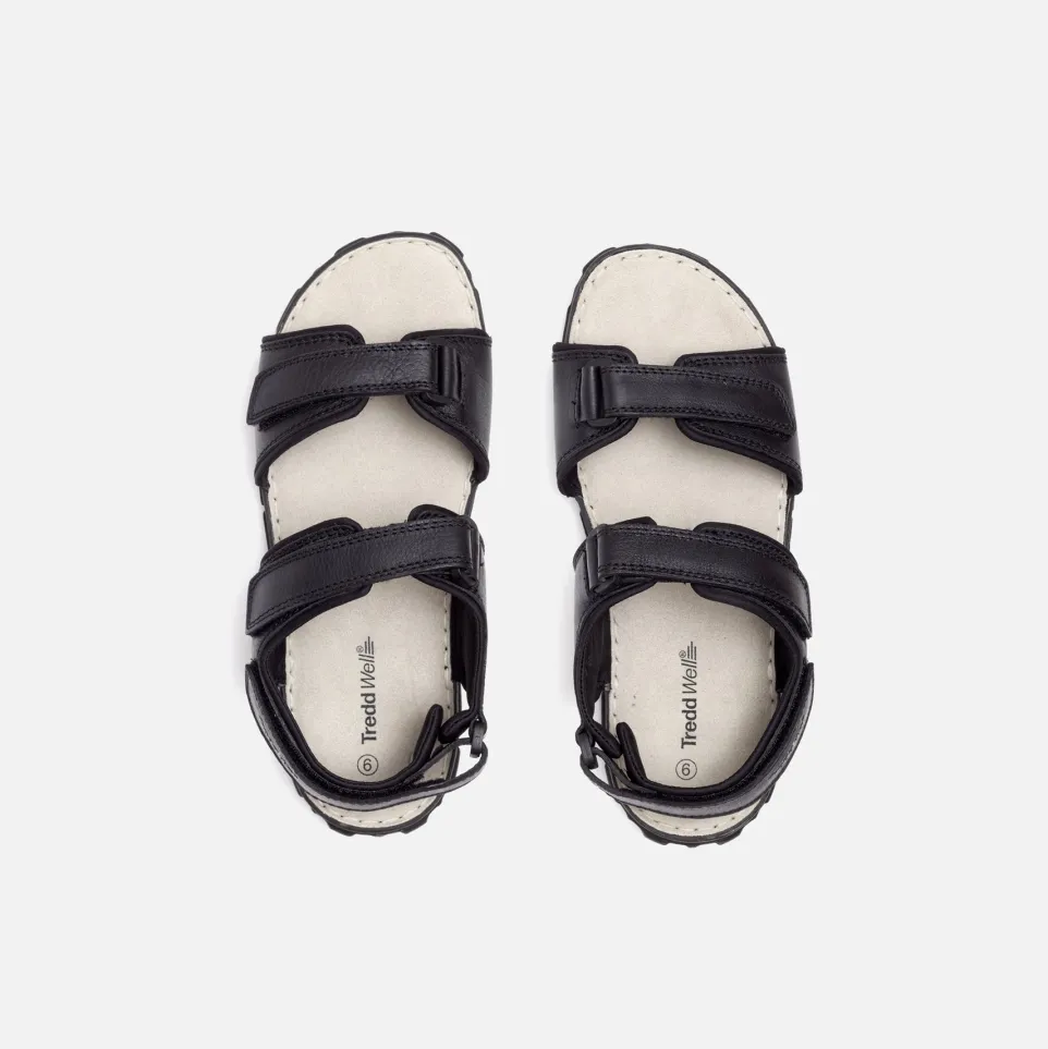 Mens Wide Fit James Leather Sandals by Tredd Well