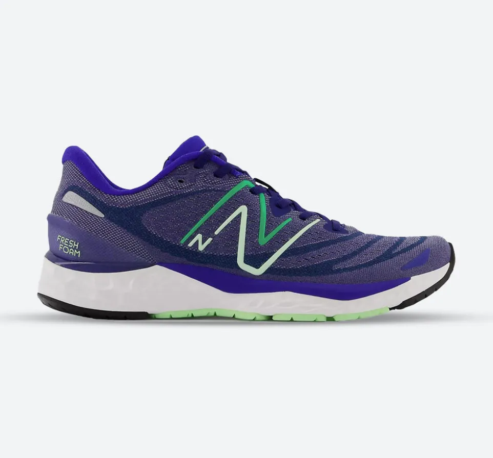 Men's Wide Fit New Balance MSOLVPW4 Running/Walking Trainers - Blue/Grey