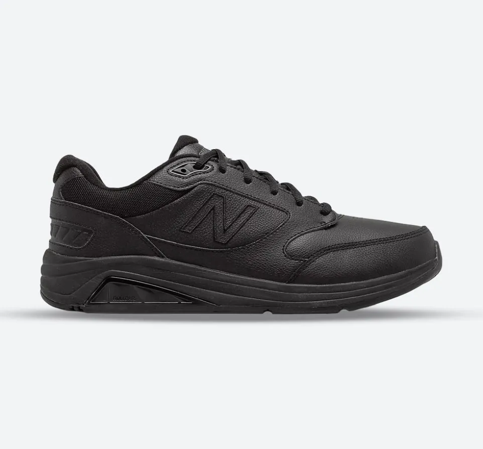Mens Wide Fit New Balance MW928BK3 Black Walking Rollbar Stability Trainers