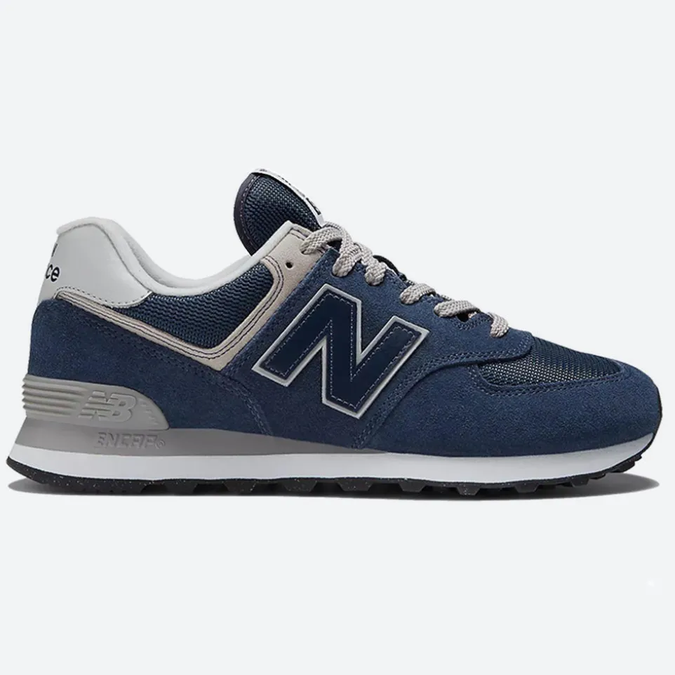 Men's Wide Fit New Balance ML574EVN Running Trainers - Exclusive - Navy ENCAP